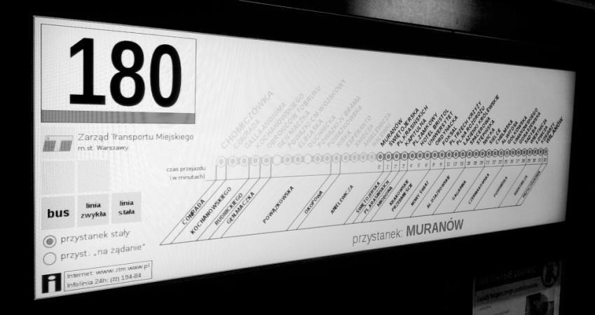 JOURNAL OF TRANSLOGISTICS 37 Informacja o przystankach w niektórych tramwajach i autobusach jest również podawana w formie głosowych komunikatów. Rys. 2.