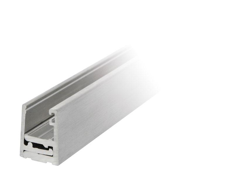 TERNO MICRO 80 FCM27SETO Profil montażowy z otworami montażowymi, dzielony z uszczelkami, do panela stałego - zestaw. Snap aluminium profile for fixed panels with prepunched installation holes set.