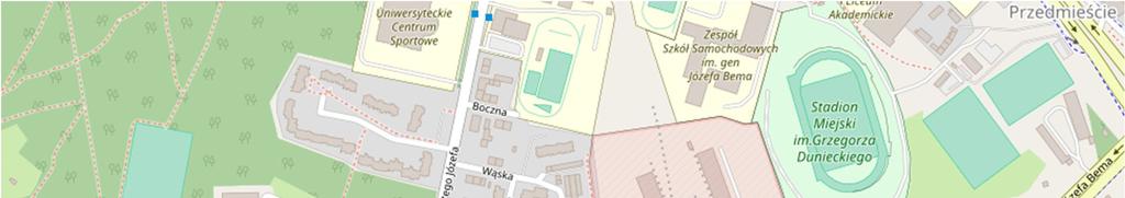 strona 5 źródło: https://www.openstreetmap.org/ Budynek przy ul. Wąskiej 6-6B zlokalizowany jest w zachodniej części Chełmińskiego Przedmieścia przy jego granicy z Bielanami.