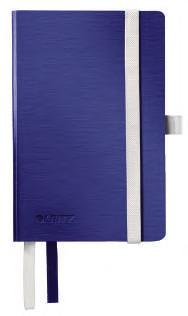 NOTATNIKI Poznaj akcesoria Leitz Complete do tabletów i smartfonów na str. 221 i 222 Notatnik Complete LEITZ Produkt w kratkę zamykany na gumkę.