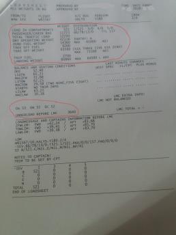 Co to jest Loadsheet? Jest to dokument który zawiera wysztkie niezbędne informacje dotyczące lotu (paliwo, waga i rozsadzenie pasażerów, waga i umieszczenie ładunków i środek ważkości samolotu.