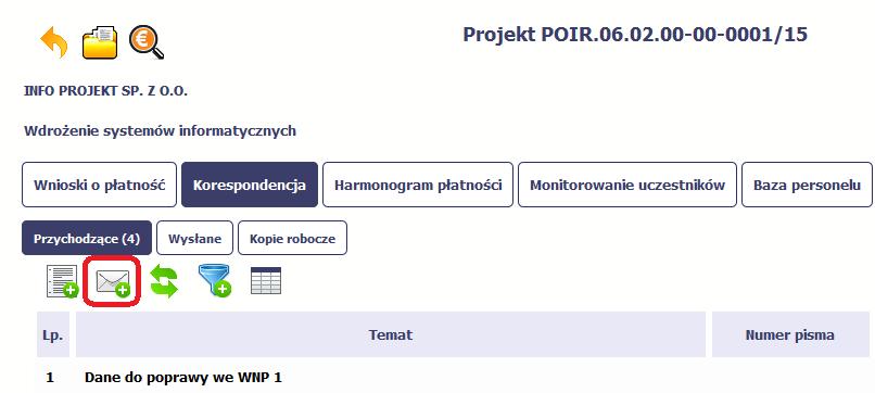 Aby rozpocząć tworzenie wiadomości do instytucji,