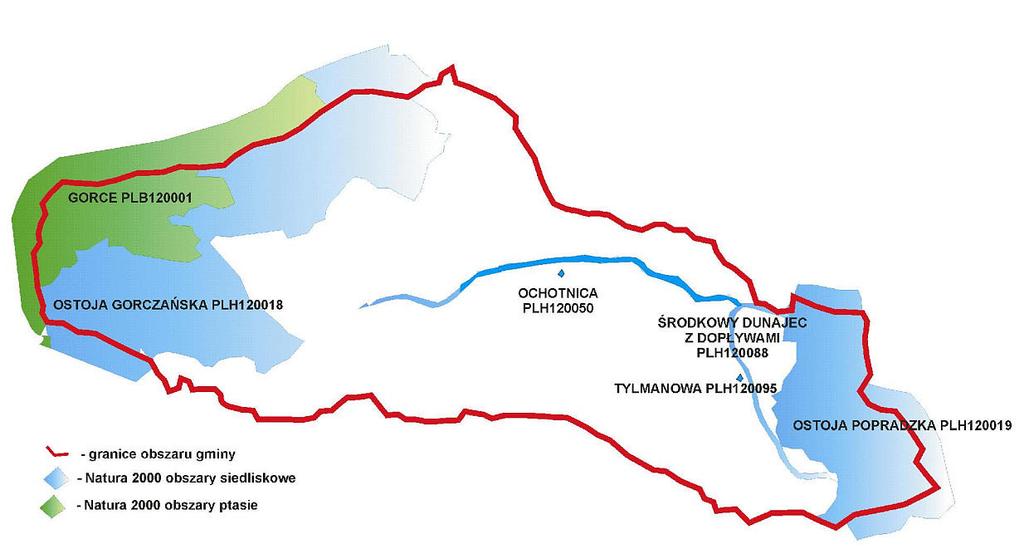 Diabelski Kamień na stoku Jaworzyny Krynickiej), czy jaskinie (np. Bania w Radziejowej). Najwyższą górą tego parku jest Radziejowa o wysokości 1262 m n.p.m. Z uwagi na zróżnicowanie wysokości terenu, wykształciły się tu piętra roślinne: pogórze do 550-600 m n.