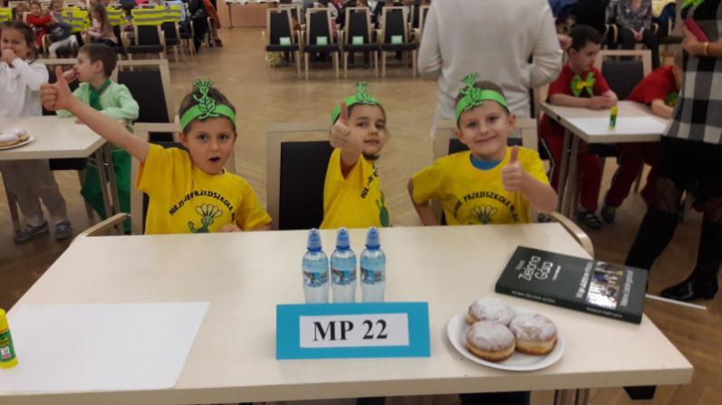KONKURS WIEDZY O ZIELONEJ GÓRZE Dnia 23 lutego dzieci z grupy Zajączki wzięły udział w konkursie