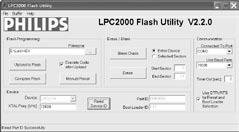 2 COM0 COM1 Fot. 3. Lokalizacja złącza COM0 (stosowane do programowania pamięci Flash mikrokontrolera LPC 210x w systemie IAP) Rys. 2. Schemat blokowy mikrokontrolerów LPC2104/5/6 Rys. 4.