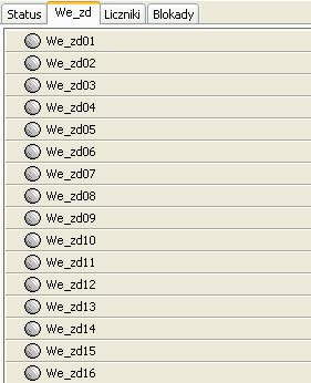 Zaznaczenie elementu do sterowania Diody programowalne (dla wyświetlacza alfanumerycznego tylko 4 diody).