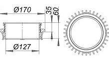 1809,60 PLN/karton 495938 620996 - średnica odpływu Ø50 - przeznaczone do montażu jako wpusty attykowe - wymiar kołnierza poziomego 260x110mm lub dachowe z rurą spustową poprowadzoną bezpośrednio -