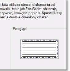 Wybieramy z listy: Niestandarowe rozmiary papieru, po czym