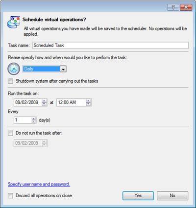 2. Wykonaj wszystkie operacje potrzebne do zaplanowania; 3. Wywołaj okno dialogowe Save to Scheduler w Main Menu: Tools > Save to Scheduler ; 4.