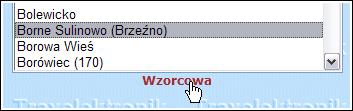 Aby to zrobić, należy wybrać stację wzorcową zaznaczyć ją na liście stacji i kliknąć w link Wzorcowa.