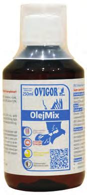 OlejMix Naturalny olejowy wyciąg ze słonecznika, kukurydzy, soi, lnu, orzeszków arachidowych, kiełków pszenicy oraz lecytyna.