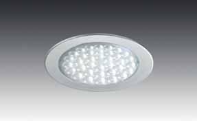 R 68- / Q 68-LED Flat recessed LED luminaire for the 68 cut-out Power supply track system Introduction 610 012 602 06 R 68-LED 2,5W ww matt chrome colour appearance ww (warm white) approx.