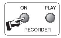 3.Należy rozpocząć nagrywanie; wszelki dźwięk słyszalny z poza głośników jest również nagrywany. 4.