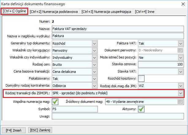 Rys. 20 Informacja, na jakim środowisku generowany jest raport Obsługa ZSMOPL spowodowała w systemie aptecznym szereg zmian: - KARTA DEFINICJI DOKUMENTU FINANSOWEGO dostępna w module APW41