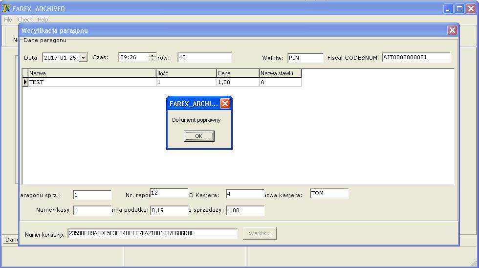 Instrukcja weryfikacji paragonu fiskalnego 1. Wybierz zakładkę Weryfikacja w menu aplikacji i wybierz Paragon. 2. Pojawi się okno do wprowadzenia danych paragonu fiskalnego. 3.