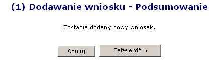 Operator moŝe wprowadzić n liczby wniosków. Przekazanie wniosku do OW NFZ nie moŝe wystąpić częściej niŝ 2 razy w miesiącu. Wprowadzanie wniosku składa się z kilku kroków: 1.