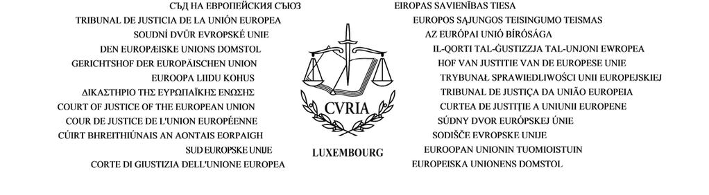 WARUNKI KORZYSTANIA Z APLIKACJI E-CURIA 1. E-Curia jest wspólną aplikacją informatyczną obu sądów wchodzących w skład Trybunału Sprawiedliwości Unii Europejskiej.