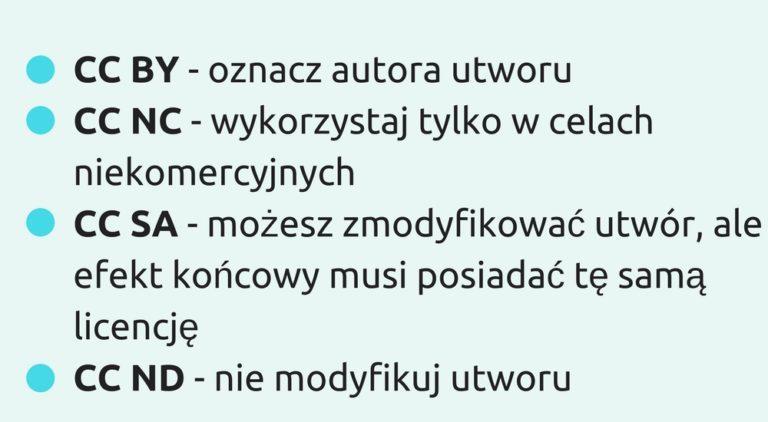 Licencje All Rights Reserved twórczość objęta licencją, autor nie zgadza się na wykorzystywanie i rozpowszechnianie Creative Commons - pewne prawa zastrzeżone, autor utworu sam określa w jakim