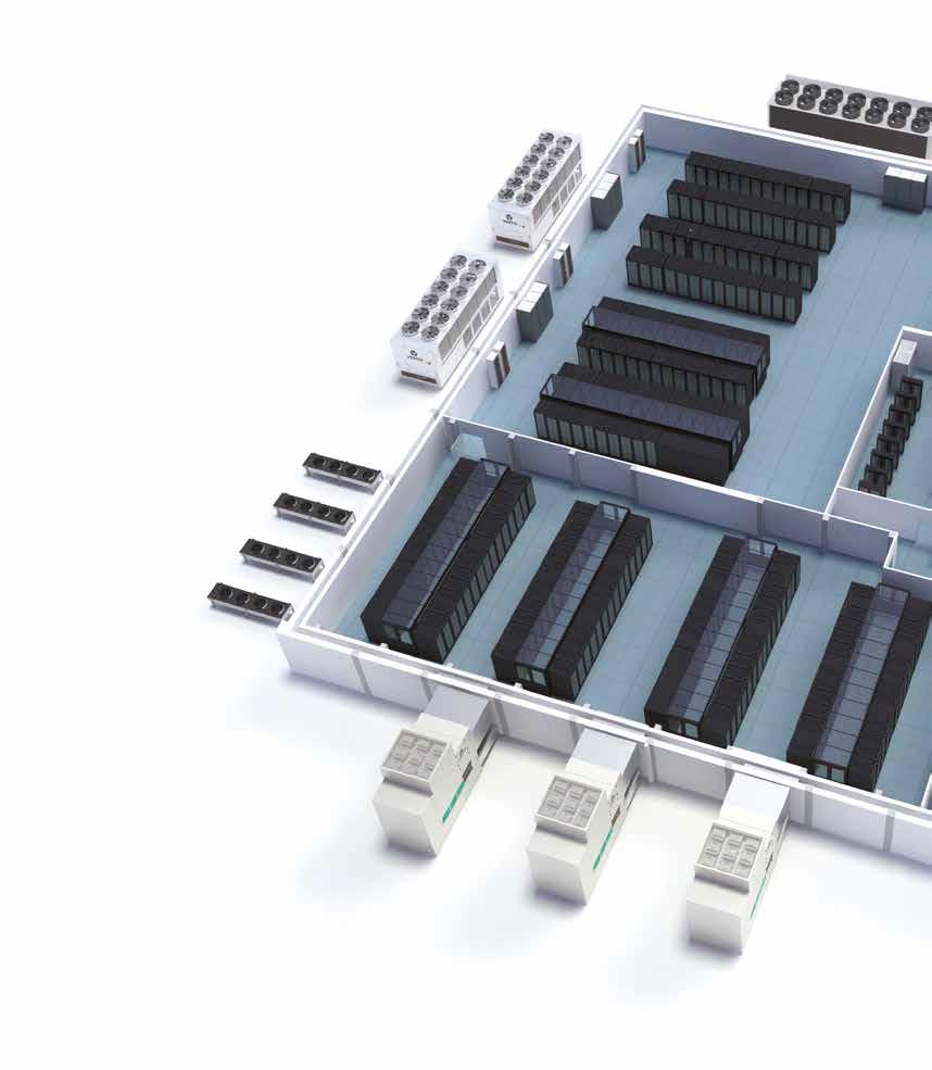 LIEBERT AFC od 500 kw do 1450 kw Infrastruktura Thermal Management Data Center do zastosowań na małą i dużą skalę Liebert HPC Szeroki asortyment wydajnych agregatów wody lodowej z funkcją