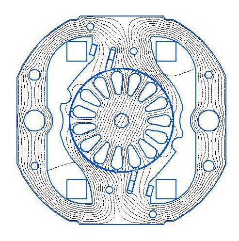 Tabela 1. Dane znamionowe i konstrukcyjne badanego silnika Table 1. Ratings and structural data of the tested motor Moc znamionowa 1.6 W Napięcie znamionowe 0 V Prąd znamionowy 0.