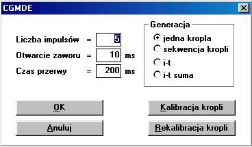 ustawić parametry jak na rysunku: Po ustawieniu parametrów wybrać OK.