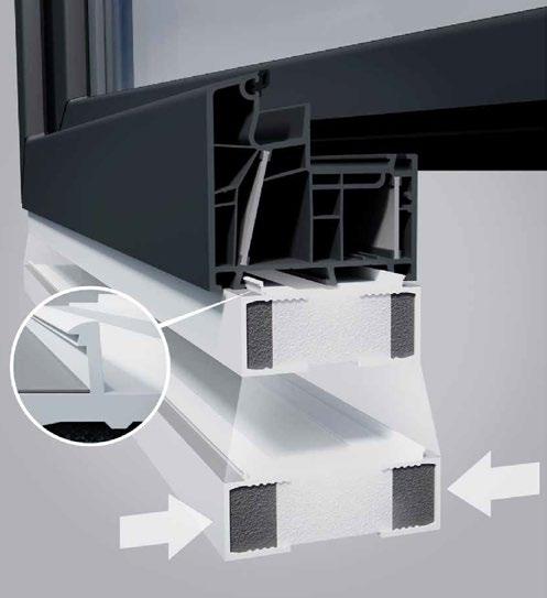 listwy najlepszej jakości tworzywo i 2 mm grubość ścianki zapewnia sztywność i pewne podparcie każdego, nawet najcięższego okna System Simplex Basic MATERIAŁY UZUPEŁNIAJĄCE Klej montażowy SIMPLEX
