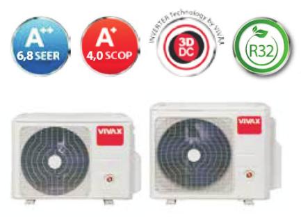 250 z³ ACP-28COFM82AERI 8,2kW, A++ / 8,8kW, A+ R410A 1/4, ** 6 300 z³ ACP-36COFM105AERI 10,6kW, A++ / 11,1kW, A+ R32 1/4, ** 8 480 z³