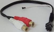 Podłączyć wtyk (8pin) kabla W-RD103 do modułu. Podłączyć do modułu kabel W-AUX-BT01 8.
