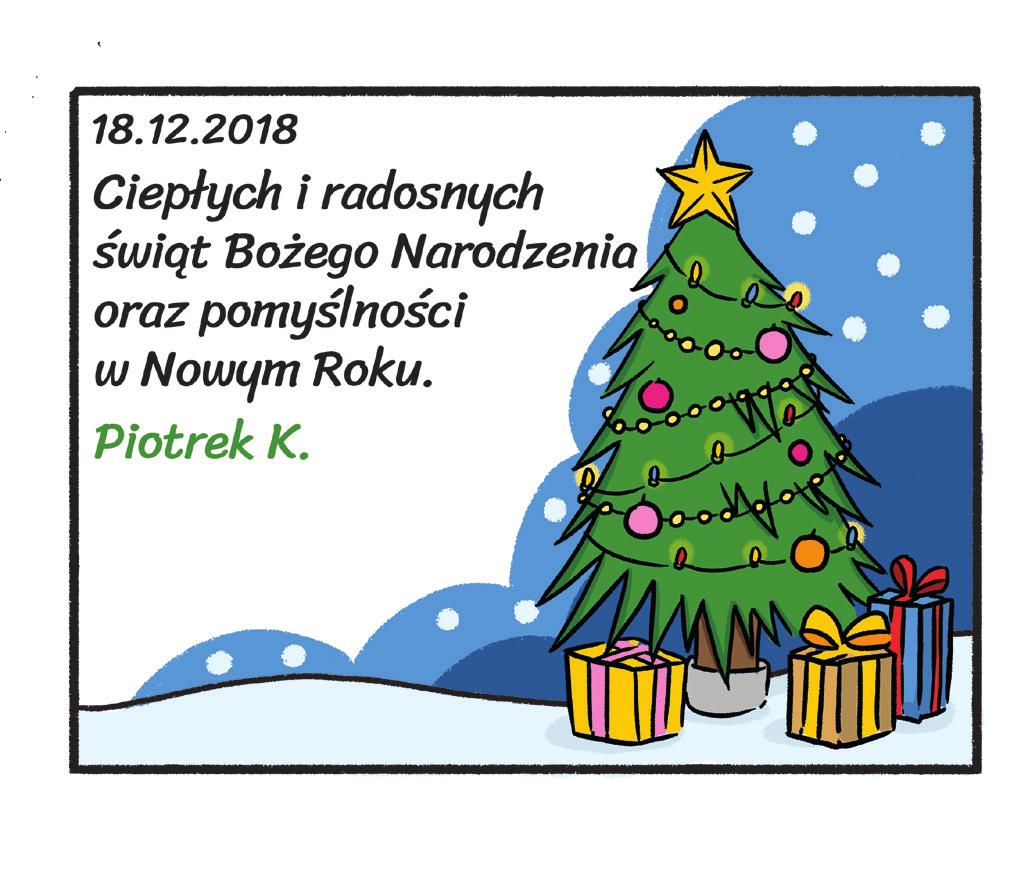 5. Proszę posłuchać piosenki świątecznej, wpisać brakujące słowa, a potem ją zaśpiewać. Dzień jeden w roku Jest taki dzień, bardzo... 1, choć grudniowy.