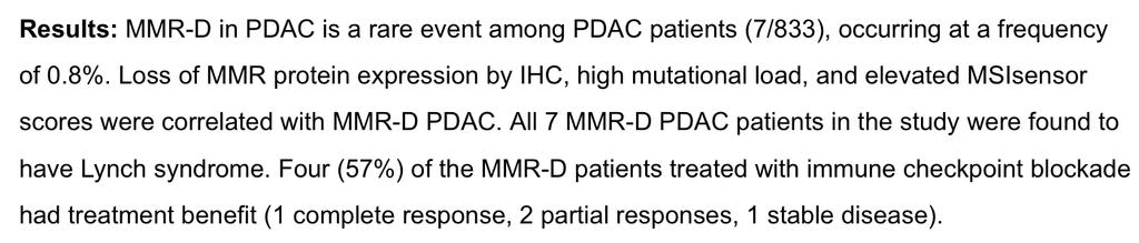 Microsatellite instability (MSI/MSH) Hu et