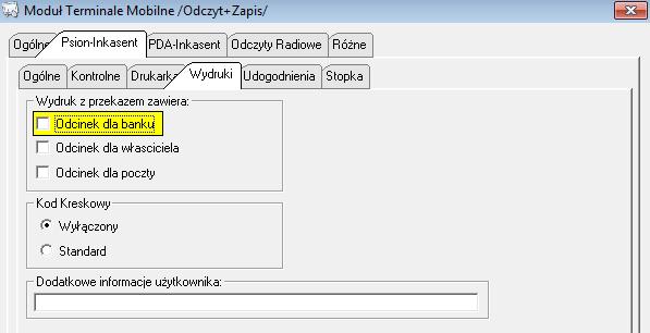 Włączenie tej opcji spowoduje, że inkasent nie będzie mógł zmienić numeru faktury na wcześniejszy od tego z którym zaczął zadanie.