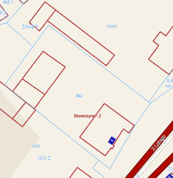 Lokalizacja i dostępność komunikacyjna: Nieruchomość położona jest w Skwierzynie, obręb Skwierzyna-2 przy ul.