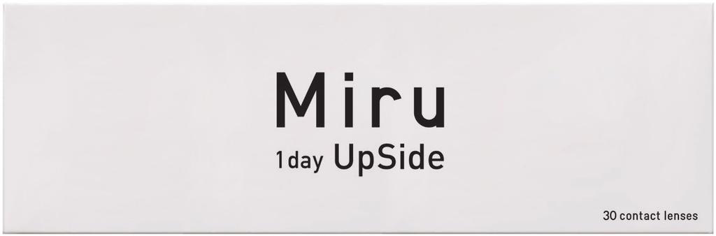 Proud to introduce Miru day UpSide Z dumą prezentuje Państwu soczewkę Miru day UpSide Miru day UpSide, the st and only Silicone Hydrogel daily disposable with Smart Touch TM technology, an exciting