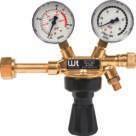 Reduktor ciśnienia butli zgodność z DIN EN ISO 2503 7 lat gwarancji g Rodzaj gazu Wersja Maks. ciśnienie robocze l/ min Maks.