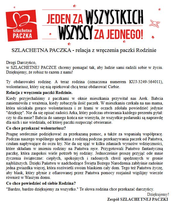 Szlachetna Paczka Tekst i zdjęcia: www.zsturzno.pl W SZLACHETNEJ PACZCE chcemy pomagać tak, aby ludzie sami radzili sobie w życiu.