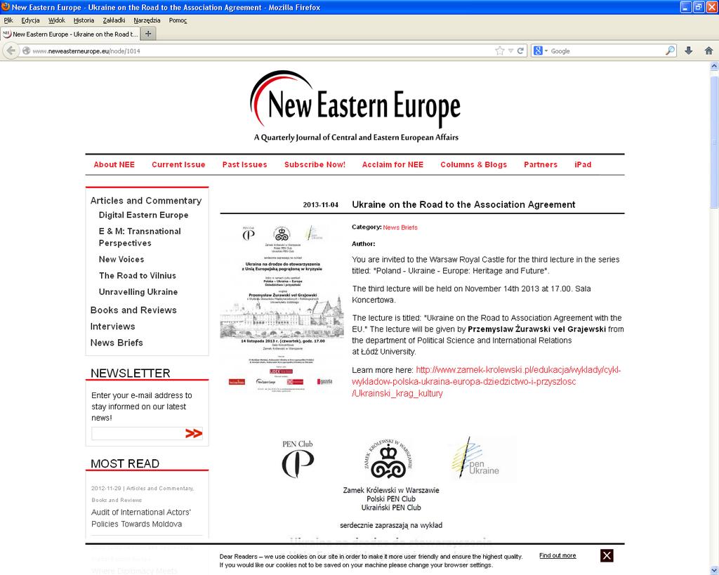 S t r o n a 6 Cykl w internecie Oprócz tradycyjnych form dotarcia do słuchaczy, takich jak drukowane zaproszenia, plakaty, czy ulotki, korzystaliśmy z możliwości, jakie współcześnie daje internet.