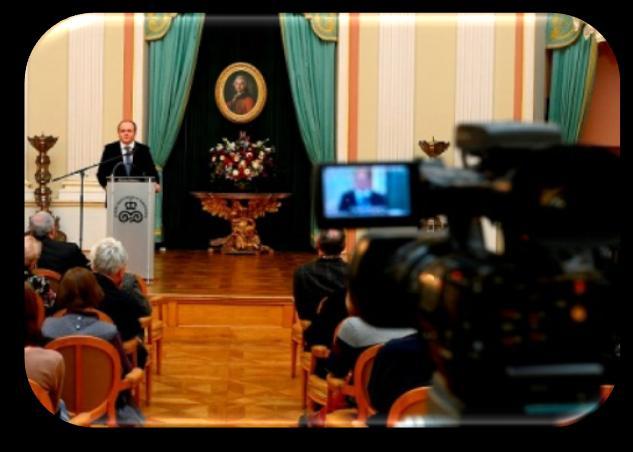 Nagrywanie wykładu Pawła Kowala Fot. L.