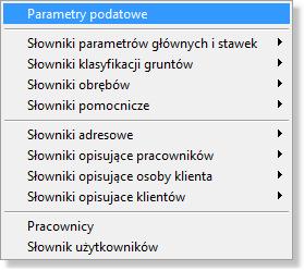 Rejestr zaświadczeń Wymiar Rejestr wymiarowy Rejestr przypisów i odpisów Pozycje rejestrowe Nieruchomości Rejestr wszystkich wydanych zaświadczeń Grupowe drukowanie decyzji wymiarowych oraz