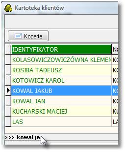 dodanie nowego kontrahenta, usunięcie, edycja, zatwierdzenie itd. obsługuje standardowy nawigator danych omówiony w podrozdziale (4.1).