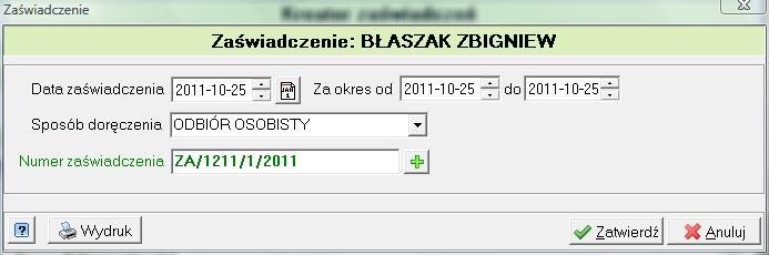 Zaświadczenie o nie figurowaniu w ewidencji podatkowej Generowanie zaświadczenia o nie figurowaniu w ewidencji podatkowej polega na wybraniu z kartoteki podatników osoby, której ma dotyczyć