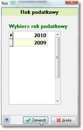 Operację zamknięcia roku wykonujemy przy ustawieniu kontekstu osób fizycznych. Rok zostanie zamknięty dla wszystkich kontekstów.