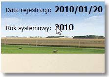 31/12/2009), następnie wybieramy z menu Operacje opcję Zamknięcie roku, na ekranie zostanie wyświetlone okno ze wskazaniem nowego roku budżetowego.