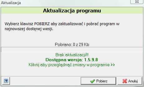 dostępem do programu zarządzanie uprawnieniami. 12.1. Aktualizacja programu. Procedura aktualizacji podzielona jest na dwa etapy, pierwszy z nich to uaktualnienie bazy danych, a drugi oprogramowania.