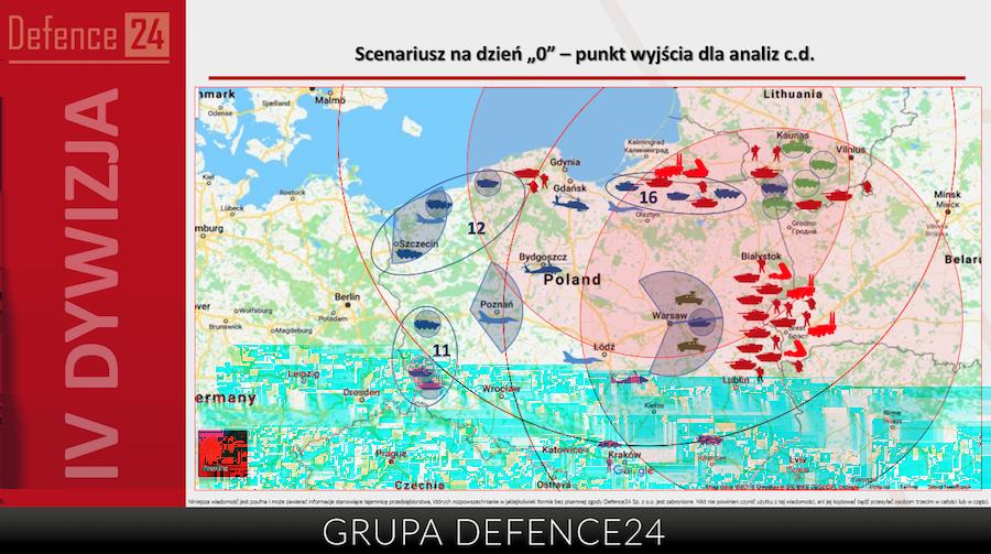 Równolegle przygotowano scenariusz symulacji, zakładający odparcie przeciwnika w sile armii nacierającego na kierunku brzeskim.