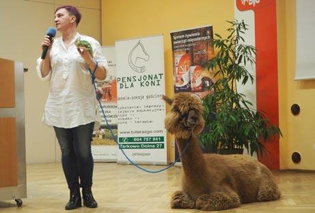 Anna Rywak z Agroturystycznego Gospodarstwa Opiekuńczego Tu i teraz go! opowiedziała o swojej pracy z końmi.