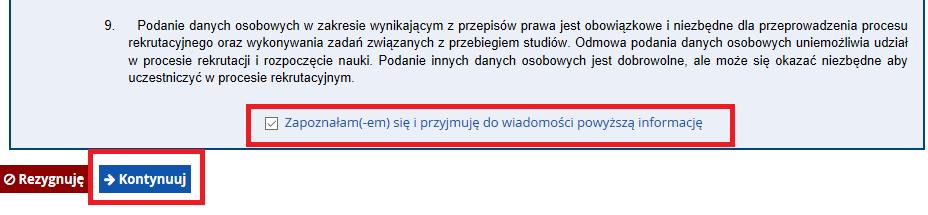 Aby zapoznać się z warunkami rekrutacji wybierz Penitencjarystyka studia stacjonarne (1.) lub przejdź do Utworzenia konta (2.