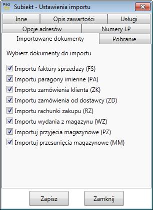 1 Przygotowanie seryjne Aby przygotować kilka listów przewozowych na raz zaznaczamy dokumenty Następnie klikamy przycisk Przygotuj list.