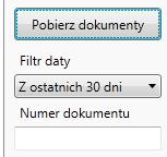 Do wyboru mamy: Od wczoraj Z ostatnich 3 dni Z ostatnich 7 dni Z ostatnich 30 dni Z ostatnich 60 dni Od wyznaczonej daty Wybrany zakres dat Tylko z dzisiaj Przy wyborze