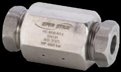 SS-UHP-CLR-09-HP GW 9/16"-18 UNF LH SS-UHP-GN-09-HP / SS-UHP-GN-M26 / SS-UHP-GN-M0 SS-UHP-CLR-M14 GW M14-1, LH SS-UHP-GN-M0 / SS-UHP-GN-M26 SS-UHP-CLR-M18 GW M18x1, LH SS-UHP-GN-M0-M18