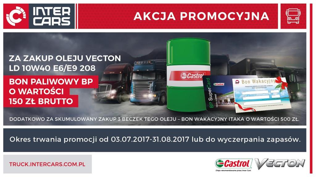 KLIENCI BEZ UMOWY OLEJOWEJ CASTROL W INTER CARS S.A. Za zakup ww.